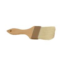 Thunder Group 2"W Flat Pastry Brush with Boar Bristles & Wood Handle - WDPB003 