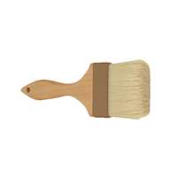 Thunder Group 3"W Flat Pastry Brush with Boar Bristles & Wood Handle - WDPB004 