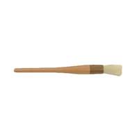Thunder Group 1in Round Pastry Brush with Boar Bristles & Wood Handle - WDPB006 
