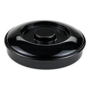 GET Viva Mexico Black Melamine 7.75in dia.Tortilla Server with Lid - TS-800-BK 