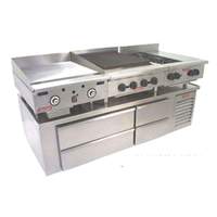 Wolf Commercial 84in Self-contained Achiever Refrigerated Base with 2 sections - ARS84 