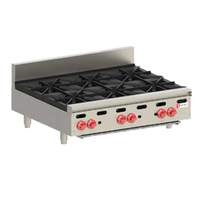 Wolf Commercial 36" W Gas Achiever 6 Burner Hotplate - AHP636