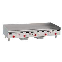 Wolf Commercial 60"W x 24" Heavy Duty Thermostatic Countertop Gas Griddle - ASA60