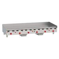 Wolf Commercial 72"W x 24" Heavy Duty Thermostatic Countertop Gas Griddle - ASA72