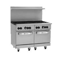 Wolf Commercial 48in Gas Challenger XL Restaurant Range with (8)30KBTU burners - C48SS-8B 