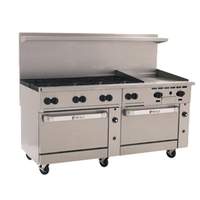 Wolf Commercial 72in Challenger XL (8) Burner Gas Range with 24in Griddle - C72SS-8B24G 