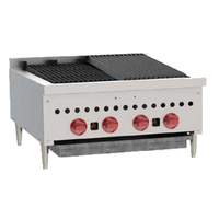 Wolf Commercial 25-1/4in W Countertop Charbroiler with (4) 14,500BTU burners - SCB25 