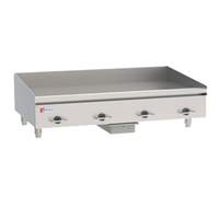 Wolf Commercial 48in W Heavy Duty Electric Griddle with thermo snap action - WEG48E 