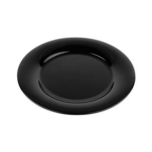 GET Black Elegance Melamine 10.5in dia. Wide Rim Plate - 1dz - WP-10-BK 