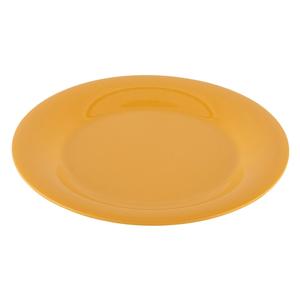 GET Diamond Tropical Yellow Melamine 12in dia. Wide Rim Plate - WP-12-TY 