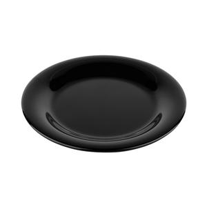 GET Black Elegance Melamine 6.5in dia. Wide Rim Plate - 4dz - WP-6-BK 