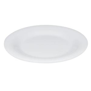 GET Diamond White Melamine 6.5in dia. Wide Rim Plate - 4dz - WP-6-DW 