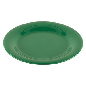 GET Diamond Rainforest Green Melamine 6.5in dia. Wide Rim Plate - WP-6-FG 