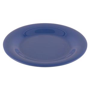 GET Diamond Peacock Blue Melamine 6.5" dia. Wide Rim Plate-4 Doz - WP-6-PB