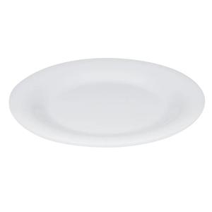 GET Diamond White Melamine 7.5" dia. Wide Rim Plate - 4 Doz - WP-7-DW