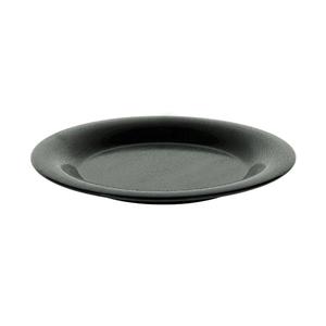 GET Etchedware Textured Black Melamine 9in Wide Rim Plate - 2dz - WP-9-EW-BK 