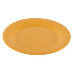 GET Diamond Tropical Yellow Plate 9in dia. Wide Rim Plate - 2dz - WP-9-TY 