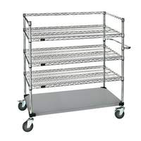 Quantum Food Service 60x24x60 304 Stainless Steel 4 Shelf Utility Cart - WRSC4-54-2460FS