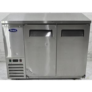 Used Atosa 48" Shallow Depth Double Solid Door Back Bar Cooler - SBB48GR