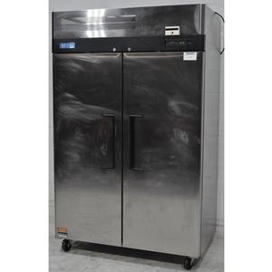 Used Turbo Air 47cuft reach-In Refrigerator Stainless Steel 2 Solid Doors - M3R47-2 