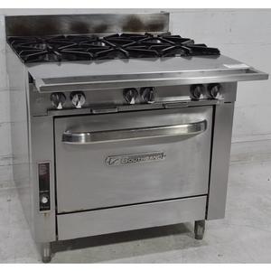 Used Southbend 36" Heavy Duty Gas 6 Burner Range w/ Oven - P36D-BBB