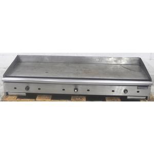 Used Imperial 72in Commercial countertop Gas Griddle with 1in Thick Plate 