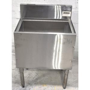 Used Krowne Metal 24"W Insulated Ice Bin 19" Deep w/12" Bin Depth W/Cold Plate - KR19-24-10