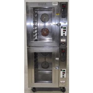 Used Oliver Products Co. Double Stacked Electric Convection Oven with Steam Injection - 690-NC2 