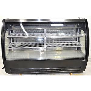 Used Fogel 72in Curved Glass Refrigerated Deli Display Case - ELITE-6-DC 