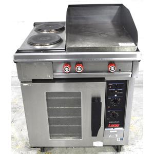 Used Lang Restaurant Two Burner/18in Griddle with Oven Base - RT30G-208VCF 