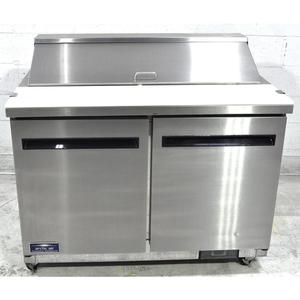 Used Arctic Air 48"W (2) Door Sandwich Prep Table - (12) Pan Capacity - AST-48R