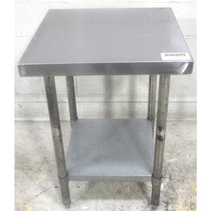 Used 24x24 Stainless Steel Work Table with Galvanized Legs - WT-2424 