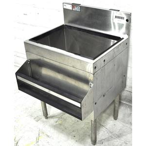 Used Glas Tender CHOICE 24" x 19" Stainless Steel Underbar Extra Deep Ice Bin - C-IBA-24ED