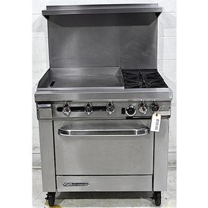 Used Southbend 36in Gas 2 Burner Restaurant Range Std Oven 24in Griddle Left - S36D-2gl 