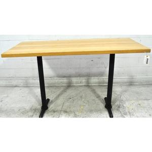 Used 30"x72" Rectangular Bar Height Table w/ Maple Wood Finish