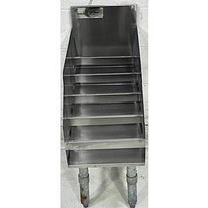 Used Advance Tabco 12" Five-Tiered Stainless Steel Liquor Display Rack 23" Deep - LD1812