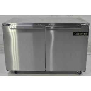 Used Continental Refrigerator 48in Two Door Undercounter Cooler - DLUC48-SS