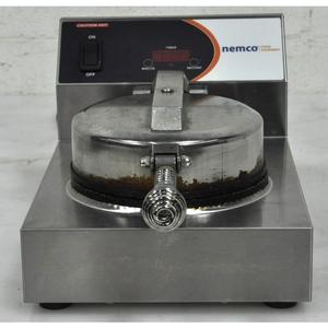 Used Nemco Waffle Cone Baker Iron w/ Single 7" Diameter Fixed Grid - 7030A