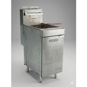 Used Vulcan Freestanding Nat Gas 40lb Fryer - LG400-1 