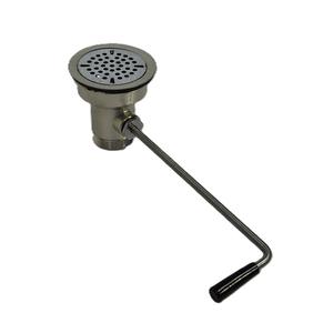 Regency Service Carts Twist Handle Waste Valve - 3 1/2" Sink Opening - 600DT1