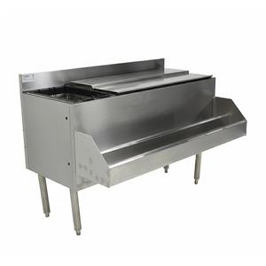 Used Glastender 48inx19in Stainless Steel Underbar Deep Ice Bin/Cocktail Unit - C-CBA-48L-CP10-ED Used Glastender 48inx19in Stainless Steel Underbar Deep Ice Bin/Cocktail Unit - C-CBA-48L-CP10-ED