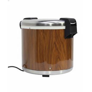 Thunder Group 50 Cup Stainless Steel with Wood Grain Electric Rice Warmer - SEJ21000