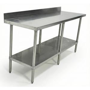 Used GSW USA WT-PB2472 Stainless Steel Work Table 30 x 72 with Back Splash 