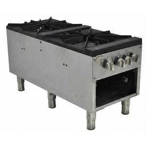 Used CPG CPG-DSPR-N 2-Burner Gas Stock Pot Range - 160,000BTU 