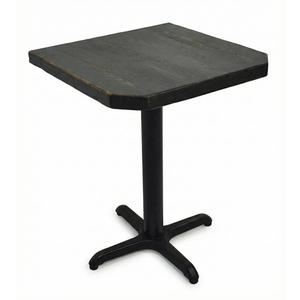 Used 24x24 Square Black Bisto Table 
