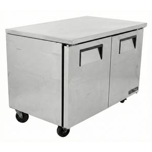 Used True TUC-48-HC 12cuft Undercounter Refrigerator with 2 Stainless Doors 