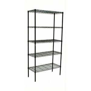 Used 21656PS-1 HDX 5-Tier Steel Wire Shelving Unit 16x36x76 