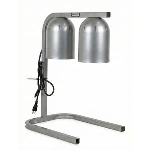Used Nemco 6000A-2 Freestanding 2 Bulb Infrared Fried Food Warmer Heat Lamp