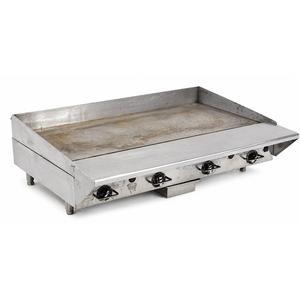 Used Vulcan MSA48 48" Thermostatic Gas Griddle w/ 10.5" Plate Rail