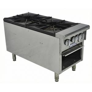 Pre-Owned Imperial ISPA-18-2 Commercial 2 Burner Stock Pot Hot Plate 